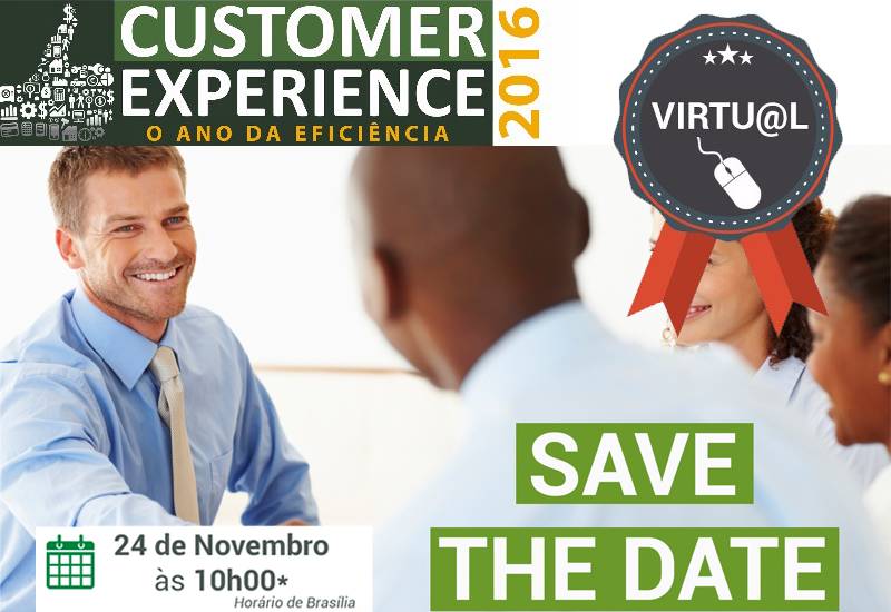 Customer Experience Virtu@l – Reserve a data – 24/11 às 10h – Inscreva-se