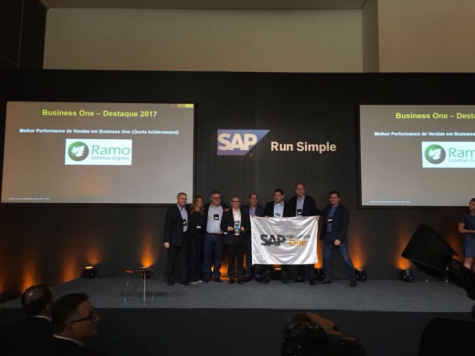 Ramo Sistemas é premiada por melhor performance de vendas em SAP Business One